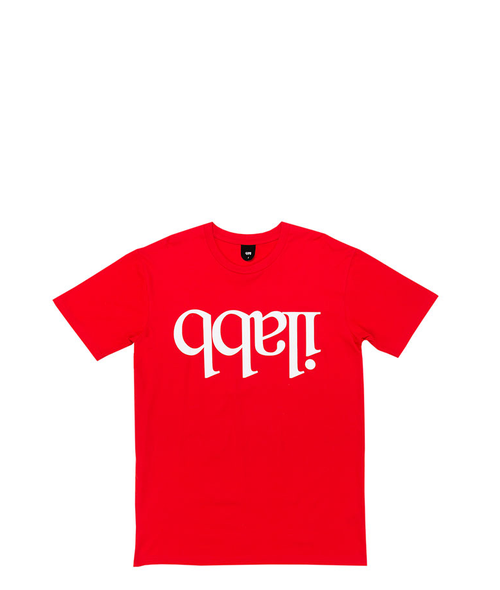 MENS CAPSIZE TEE - RED WHITE