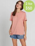 2FOR50 WOMENS SOLID TEE