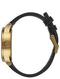 SENTRY LEATHER WATCH - GOLD BLACK
