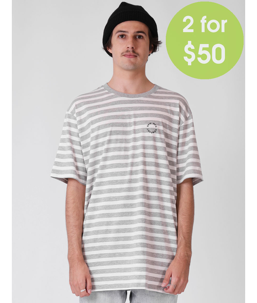 2FOR50 MENS STRIPE DAILY TEE