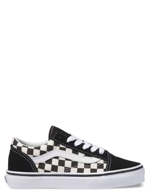 black and white checkered vans kids