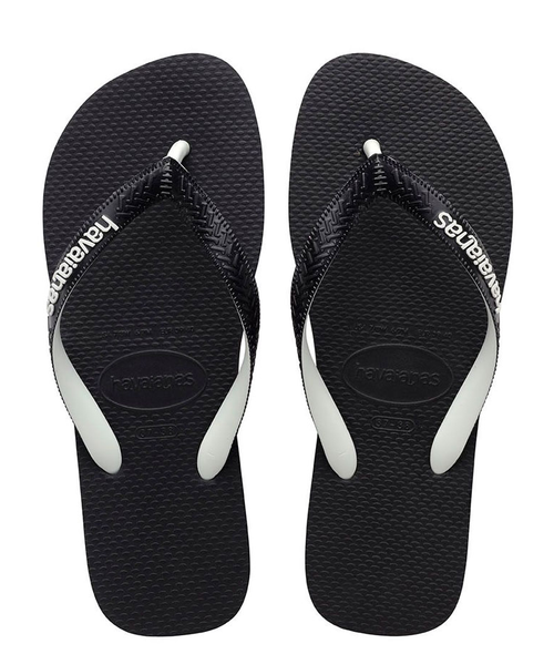 TOP MIX JANDALS - BLACK WHITE