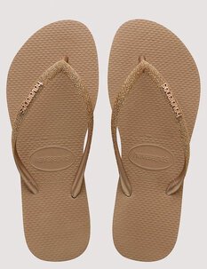SLIM GLITTER LOGO METALLIC - ROSE GOLD-footwear-Backdoor Surf