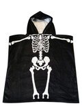 SKELETON HOODED TOWEL- KIDS