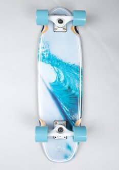 MINI BLUE BARRELS LONGBOARD - 27-skate-Backdoor Surf