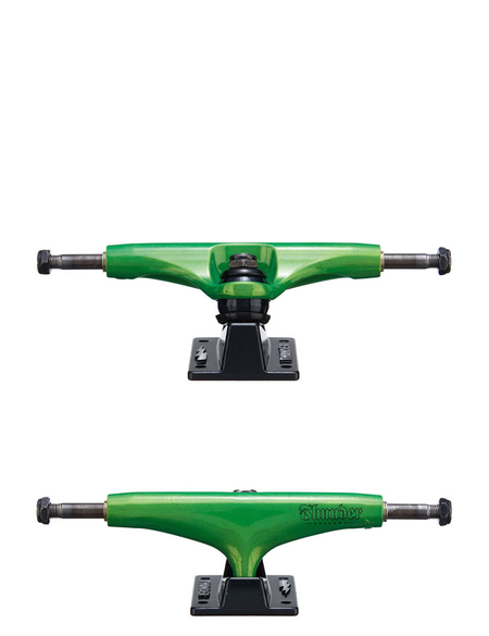 METALLIC SCRIPT HOLLOW LIGHTS GREEN TRUCK