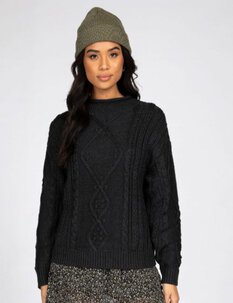 CHER ROLL NECK CABLE KNIT-womens-Backdoor Surf