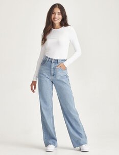 AVRIL HIGH WAISTED WIDE LEG NO RIPS-womens-Backdoor Surf