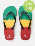 2FOR 40 BIG FADE OPEN TOE JANDAL