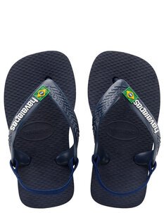 BABY BRAZIL LOGO JANDAL - NAVY/YELLOW-footwear-Backdoor Surf