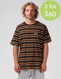 2FOR 60 STRIPE STAPLE TEE