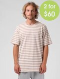 2FOR 60 STRIPE STAPLE TEE