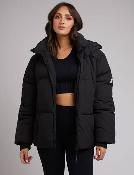 Womens long puffer jacket nz hotsell