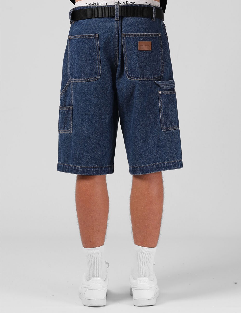 Mens denim work sales shorts