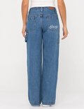 BILLIE LOW WIDE DENIM CARPENTER PANT