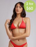 2FOR 60 ESSENTIAL SLIDER TRI BIKINI TOP