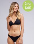 2FOR 60 ESSENTIALS FIXED TRI BIKINI TOP