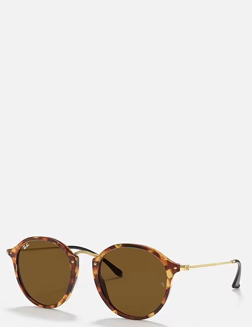 ROUND FLECK SPOTTED BROWN HAVANA B15 BROWN