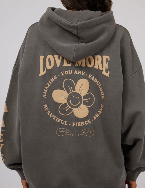 LOVE MORE HOODY Shop Women s Tops NZ New Fresh Styles Great Deals Backdoor ALL ABOUT EVE W24